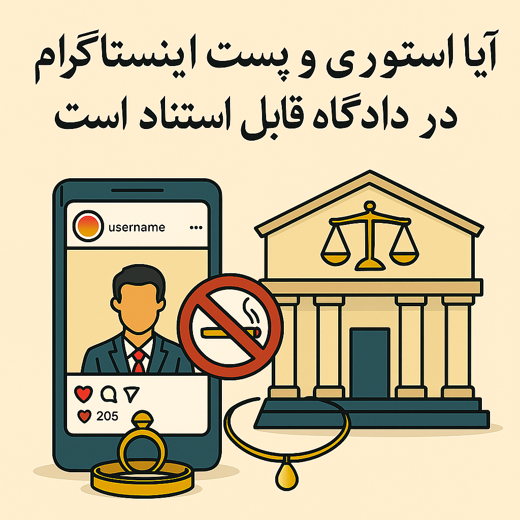 آیا استوری و پست اینستاگرام در دادگاه قابل استناد است؟ استوری و پست