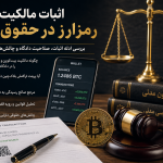 اثبات مالکیت رمزارز در حقوق ایران یکی از مهمترین پرسشها این است که اگر شخصی مدعی مالکیت بیتکوین یا سایر رمزارزها باشد، اثبات مالکیت رمزارز در حقوق ایران چگونه است؟