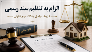 الزام به تنظیم سند رسمی